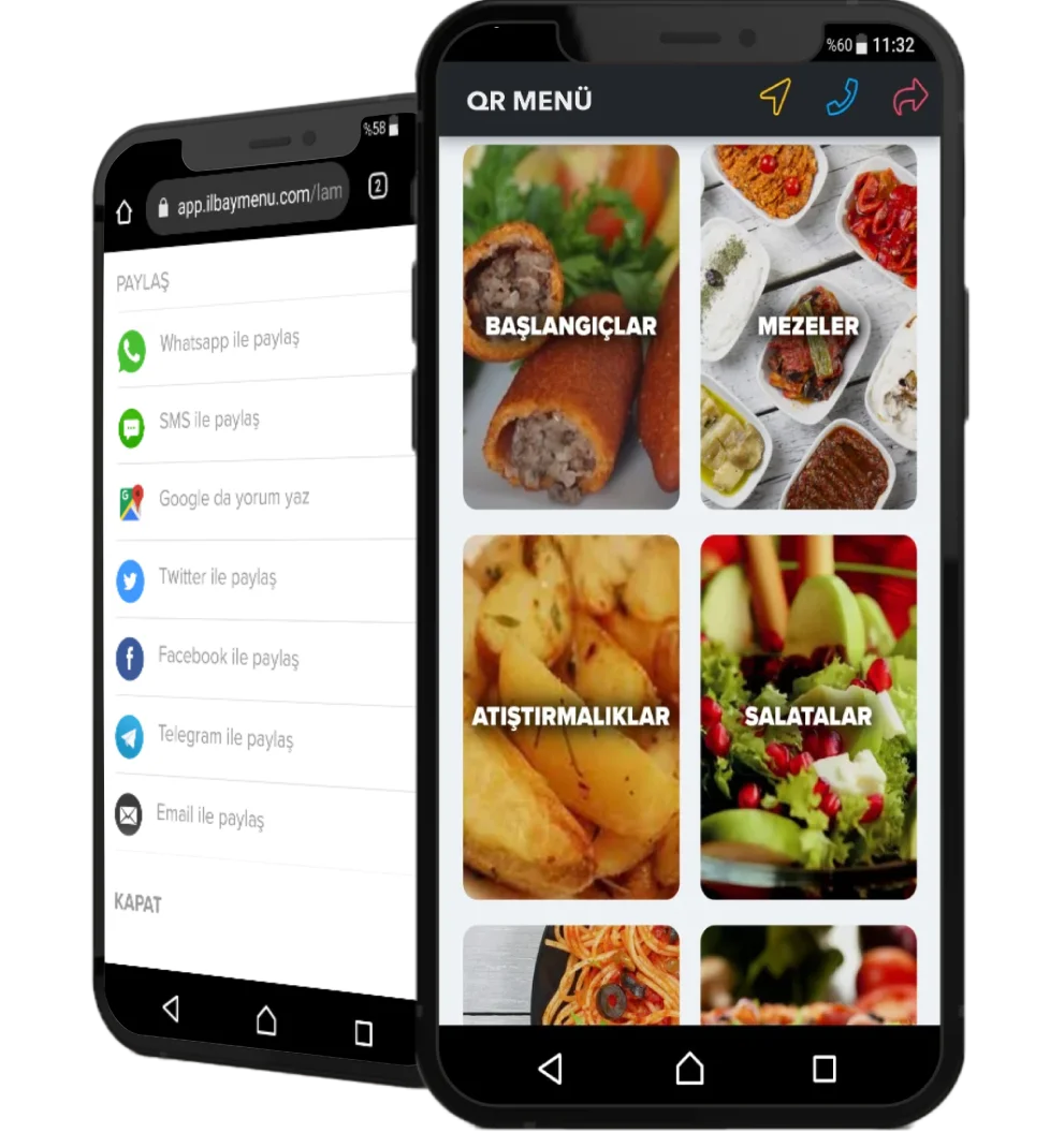 Menünüzü Dijitale Taşıyın